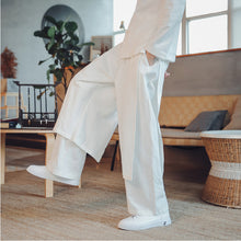 Load image into Gallery viewer, Retro Fake Two-piece Cotton And Linen Loose Skirt Pants
