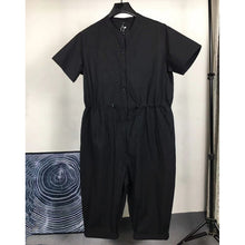 Load image into Gallery viewer, Men&#39;s Summer Black Loose Jumpsuit
