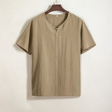 Load image into Gallery viewer, Retro Cotton Linen Button-down Shirt
