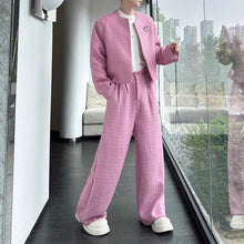 Load image into Gallery viewer, Woolen Metal Suit Jacket Wide-leg Trousers Two-piece Suit
