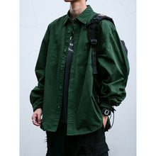 Load image into Gallery viewer, Japanese Retro Textured Long-sleeved Shirt
