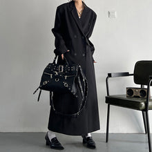 Load image into Gallery viewer, Strong Aura Loose-fitting Drape Suit Trench Coat
