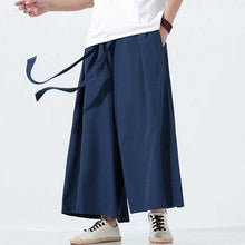 Load image into Gallery viewer, Retro Ice Silk Wide-Leg Skirt Pants
