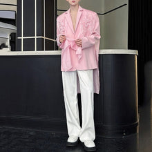 Load image into Gallery viewer, Embroidered Tulle Loose Suit Jacket
