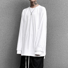 Load image into Gallery viewer, Mid-length Loose Split Hem Bottoming Shirt
