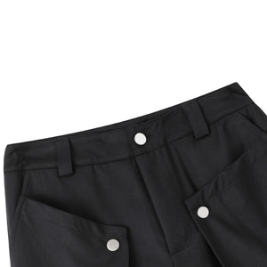 Button Loose Drape Vintage Casual Pants