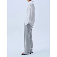 Load image into Gallery viewer, Striped Loose Straight Leg Linen Casual Pants
