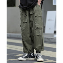 Load image into Gallery viewer, Retro Multi-pocket Wide-leg Pants
