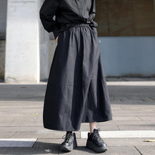 Load image into Gallery viewer, Black Bud A-line Skirt
