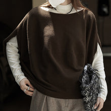 Load image into Gallery viewer, Sleeveless Crew Neck Loose Sweater
