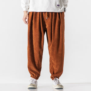 Loose Corduroy Harem Pants