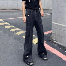 Load image into Gallery viewer, American Retro 3D Deconstructed Flared Trousers
