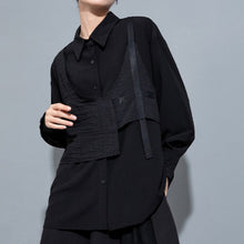 Load image into Gallery viewer, Fake Two-piece Loose Casual Shirt
