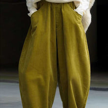 Load image into Gallery viewer, Corduroy Carrot Casual Vintage Wide Leg Pants
