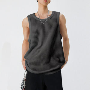 American Textured Loose Casual Vest