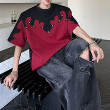 Load image into Gallery viewer, American Shoulder Pad Contrast Color T-shirt
