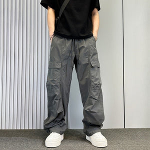 American Loose Straight Wide-leg Scimitar Overalls