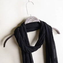 Load image into Gallery viewer, Lightweight Long Thin Cotton Linen Skinny Neck Scarf
