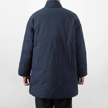 Load image into Gallery viewer, Loose Diagonal Placket Cotton-linen Jacket
