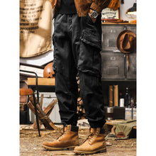 Load image into Gallery viewer, Vintage Loose Cotton Big Pockets Cargo Pants
