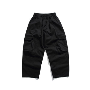 Loose Straight Cargo Casual Pants