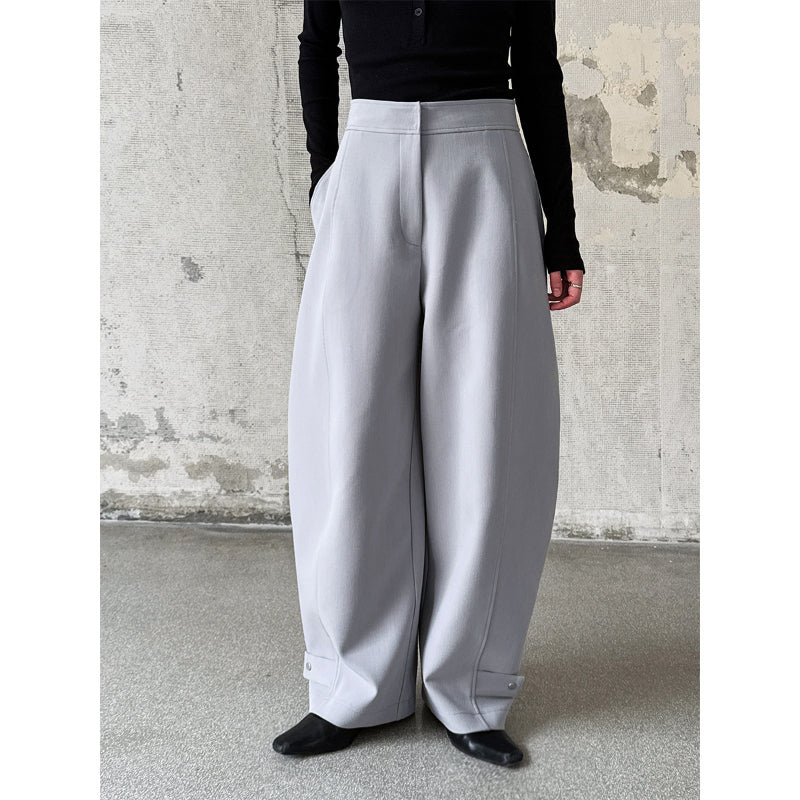 Loose Sickle High Waist Casual Trousers