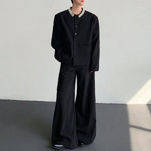 Load image into Gallery viewer, Inlaid Crystals Padded Shoulder Suit Jacket
