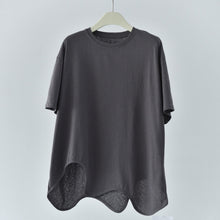 Load image into Gallery viewer, Irregular Wavy Hem Loose Pullover T-shirt
