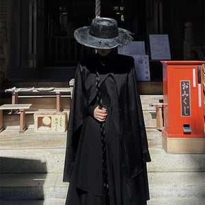 Dark Cape Two-way Wear Irregular Cape Skirt