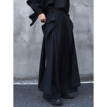 Load image into Gallery viewer, Deconstructed Ribbon Straight Wide-Leg Trouser Culottes
