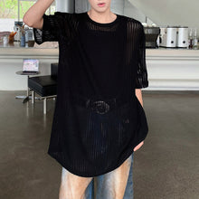 Load image into Gallery viewer, Mesh Knit Casual Short Sleeve Shirt
