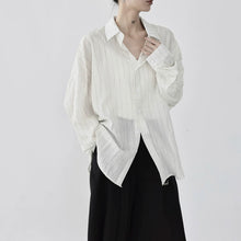 Load image into Gallery viewer, Women's Striped Loose Casual Shirt

