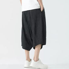 Load image into Gallery viewer, Stripe Lantern-shaped Loose-fitting Low-cut Baggy Pants
