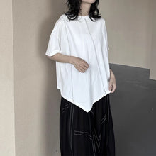 Load image into Gallery viewer, Irregular Topstitched T-shirt
