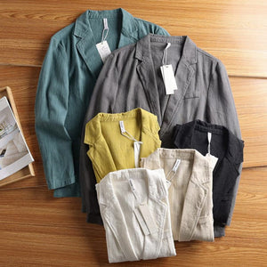 American Retro Casual Linen Blazer