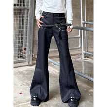 Load image into Gallery viewer, Deconstructed Draped Braided Belted Flared Pants
