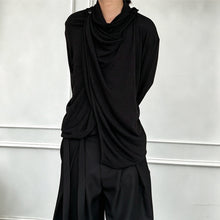 Load image into Gallery viewer, Retro Textured Knit Irregular Shawl Cardigan
