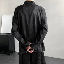 Load image into Gallery viewer, Dark Dragon Pattern Loose-fitting Hanfu Taoist Robe Cardigan Culottes
