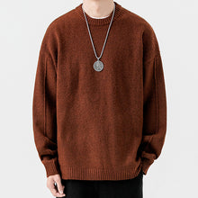 Load image into Gallery viewer, Japanese Lazy Loose Crew Neck Sweater
