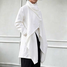 Load image into Gallery viewer, Vintage Linen Mid-Length Stand Collar Trench Coat
