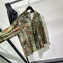 Load image into Gallery viewer, Floral Mesh Lapel Shirt
