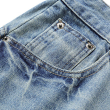 Load image into Gallery viewer, Retro Loose Scimitar Denim Cropped Trousers

