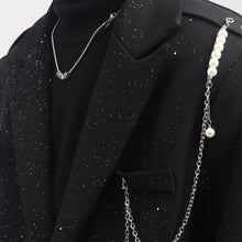 Load image into Gallery viewer, Pearl Necklace Loose Casual Blazer
