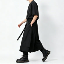Load image into Gallery viewer, Japanese Style High-Waisted Drawstring Wide-Leg Pants

