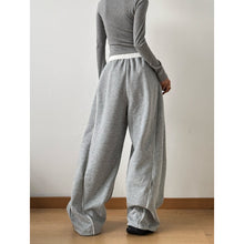 Load image into Gallery viewer, Drawstring Casual Patchwork Wide-leg Pants
