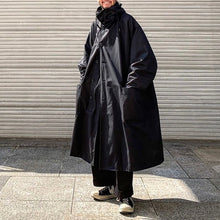 Load image into Gallery viewer, Relaxed Fit Hooded Single-breasted Mid-length Coat
