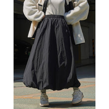 Load image into Gallery viewer, Solid Color Loose Warm Long Skirt

