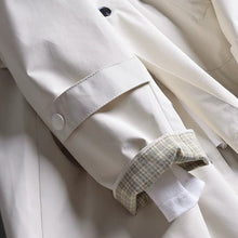Load image into Gallery viewer, Mid-Length Lapel Loose Fit Casual Silhouette Trench Coat
