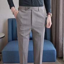 Load image into Gallery viewer, Casual Slim-fit Striped Trousers
