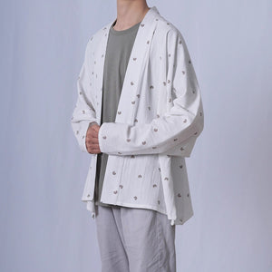 Printed Loose Thin Cardigan